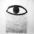 1Tear eye I 100x90 collage, ink