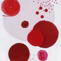 Red dot 20 20x16 mixed material in layered glass and plexi