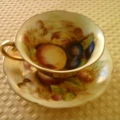 A beautifully full and warm teacup from artist, Cynthia Kerby from True Ideas