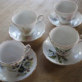 Four teacups from anonymous