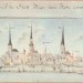 Riga in 1650 Drawing by Johann Christoph Brotze thumbnail